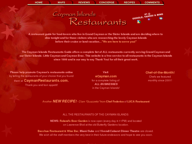 www.caymanrestaurants.com