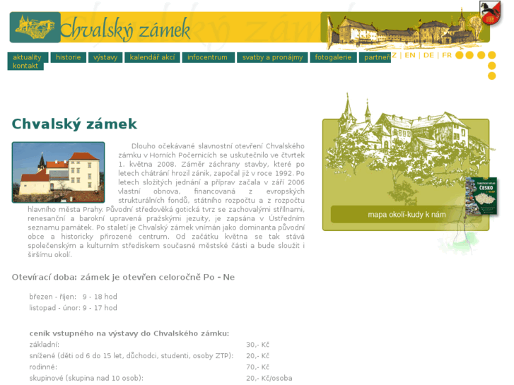 www.chvalskyzamek.cz