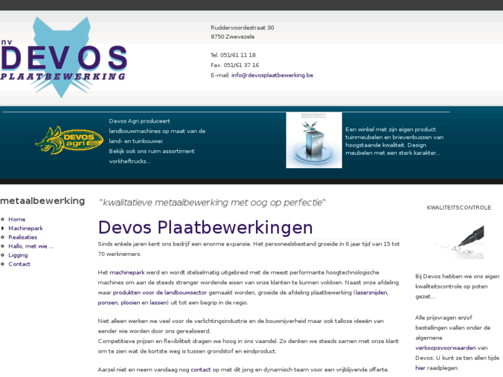 www.devosplaatbewerking.be