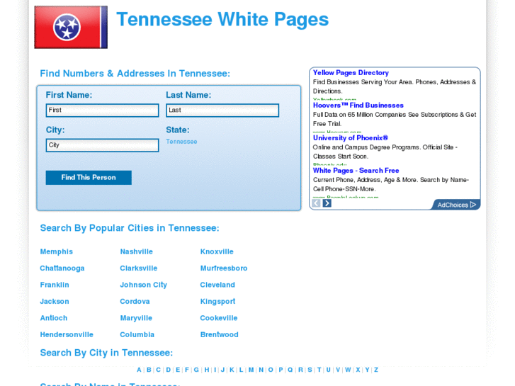 www.tennessee-white-pages.com