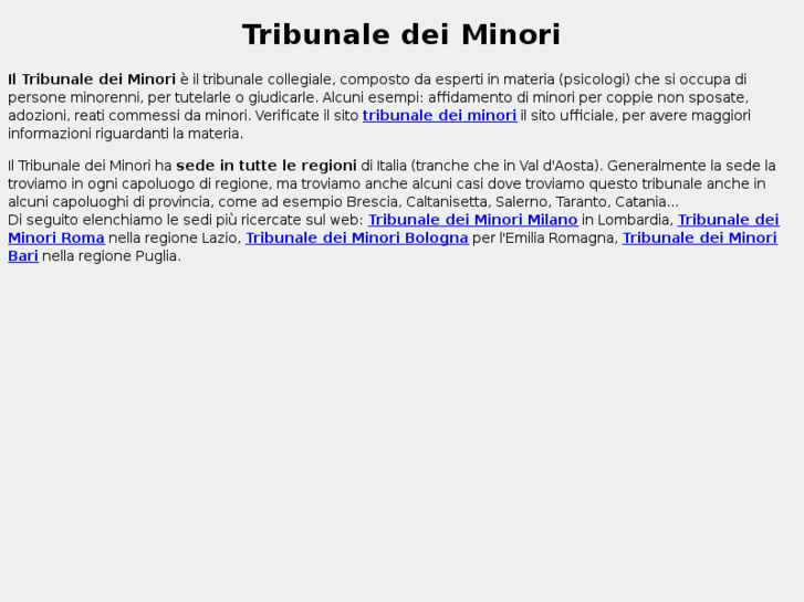 www.tribunaledeiminori.com