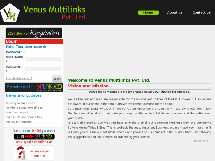 www.venusmultilinks.com