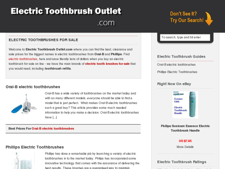 www.electrictoothbrushoutlet.com