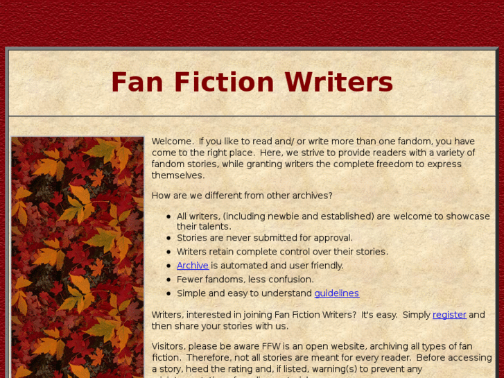 www.fanfictionwriters.com