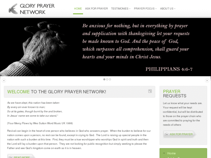 www.gloryprayer.net