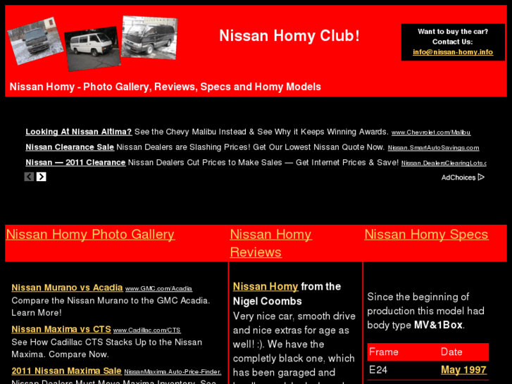 www.nissan-homy.info