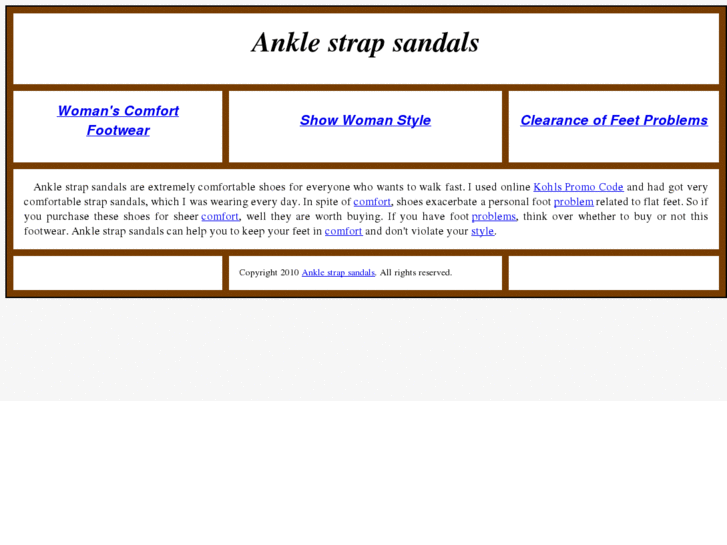 www.ankle-strap-sandals.com