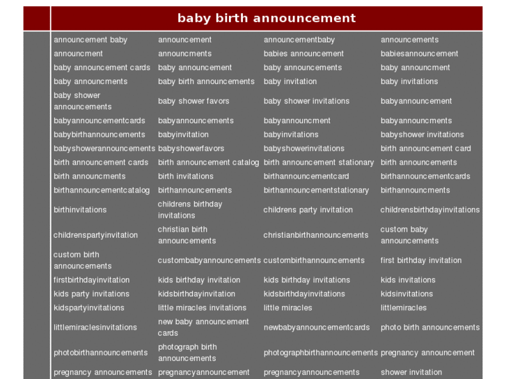 www.baby-birth-announcement.com