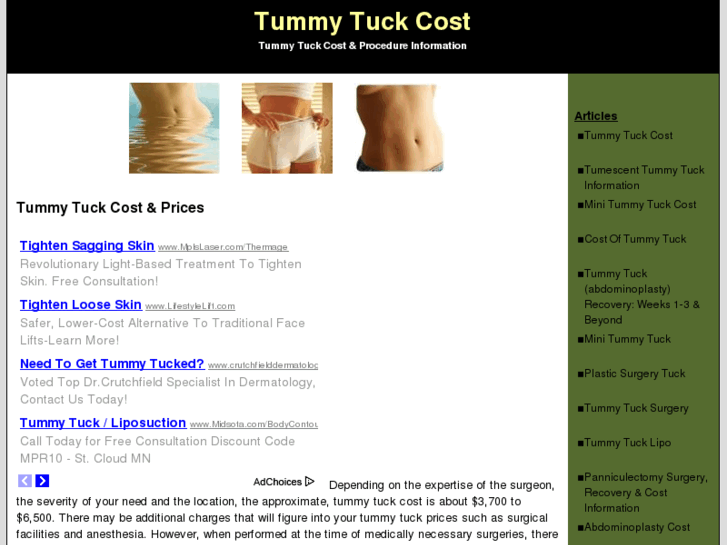 www.costoftummytucks.com