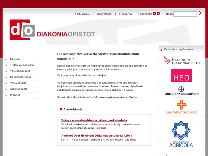 www.diakoniaopistot.fi