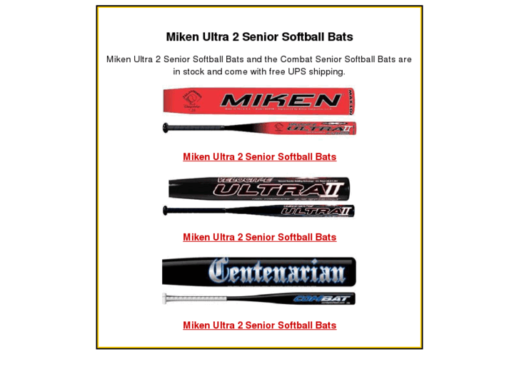 www.mikenultra2seniorsoftballbats.com