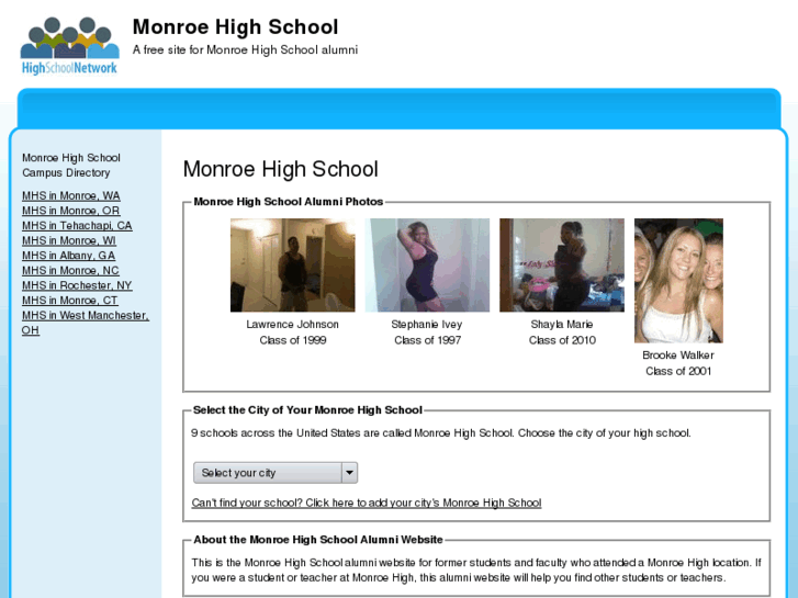 www.monroehighschoolalumni.com