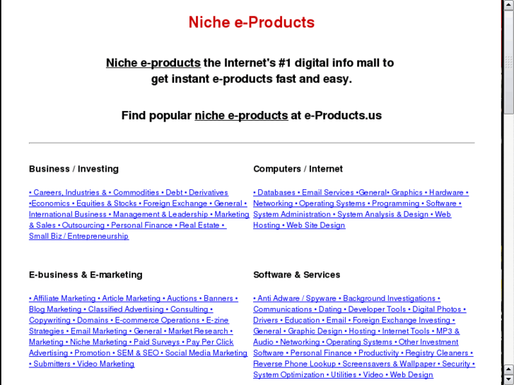 www.niche-eproducts.net