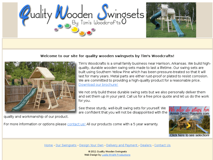 www.qualitywoodenswingsets.com