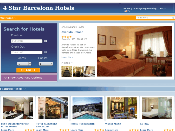 www.4starhotelsbarcelona.com