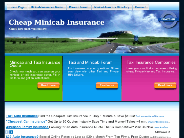 www.cheap-minicab-insurance.co.uk