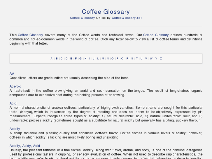 www.coffeeglossary.net