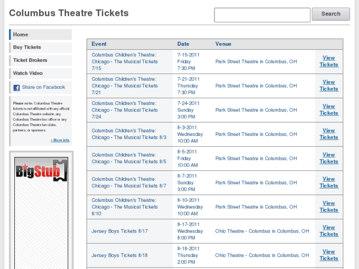 www.columbustheatretickets.com