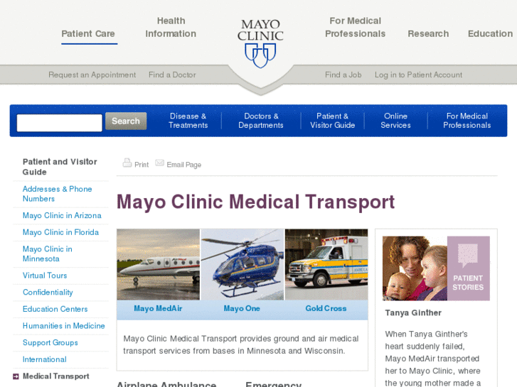 www.mayomedicaltransport.com