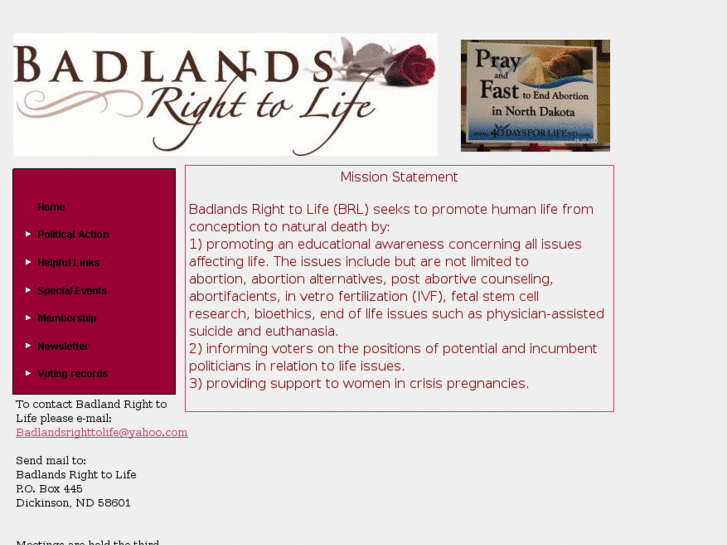 www.badlandsrighttolife.org