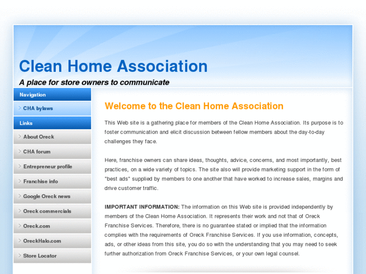 www.cleanhomeassociation.com