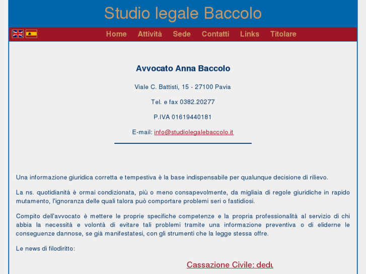 www.studiolegalebaccolo.com