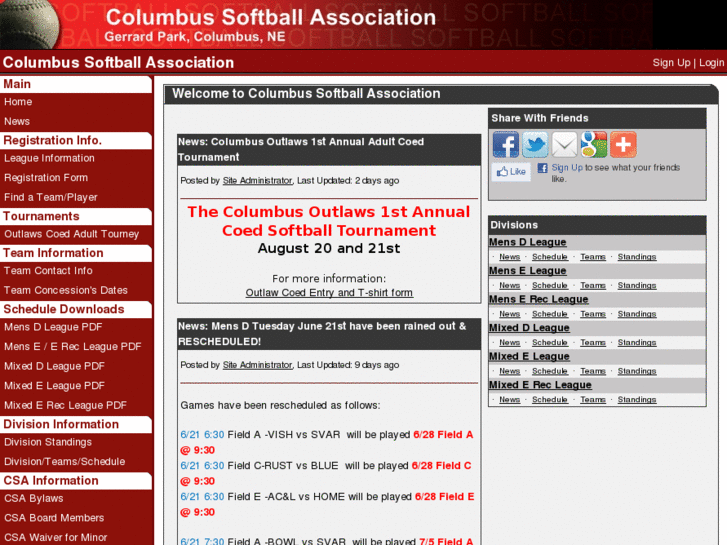 www.columbussoftball.org