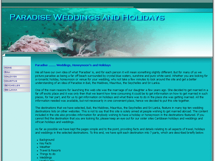 www.paradiseweddingsandholidays.com