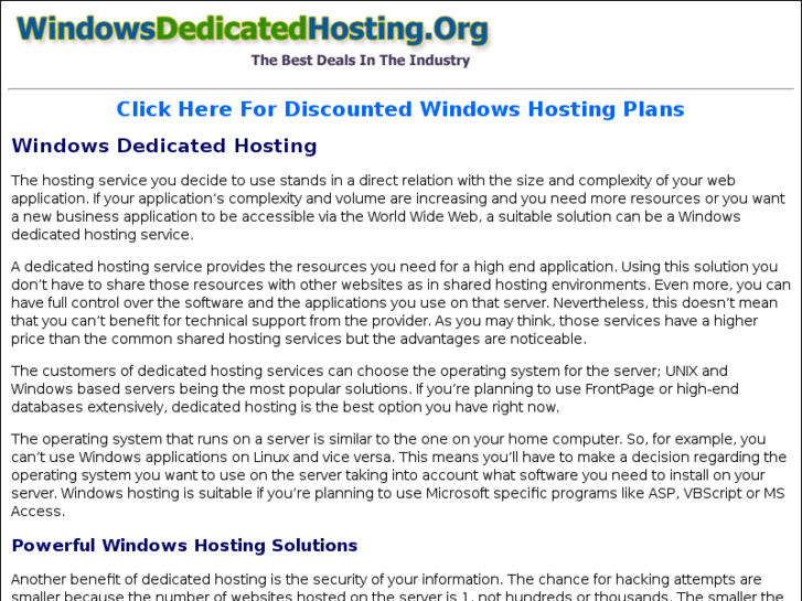 www.windowsdedicatedhosting.org