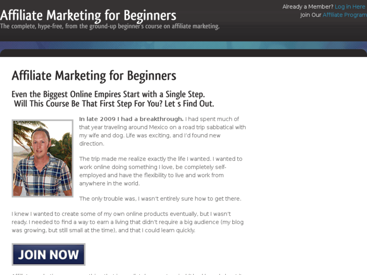 www.affiliatebeginnerscourse.com