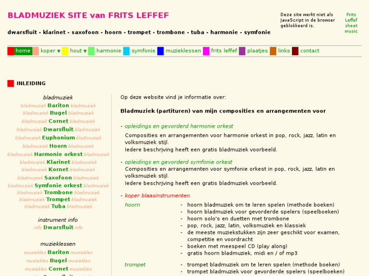 www.fritsleffefbladmuziek.nl