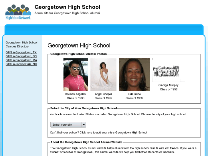 www.georgetownhighschoolalumni.com