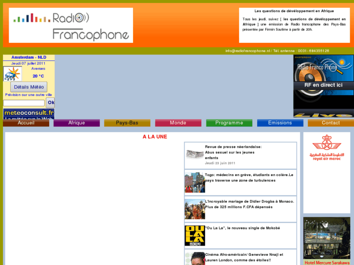 www.radiofrancophone.nl