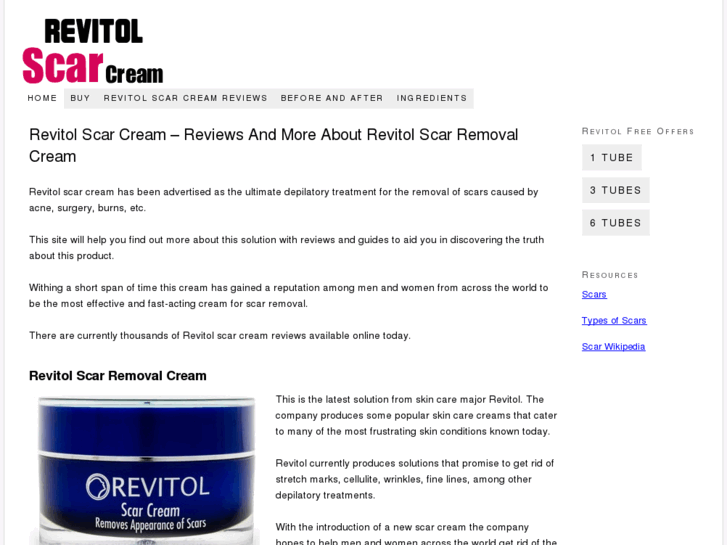 www.revitolscarcream.info