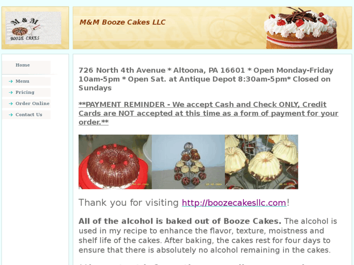 www.boozecakesllc.com