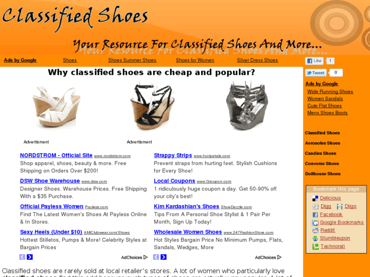 www.classifiedshoes.net