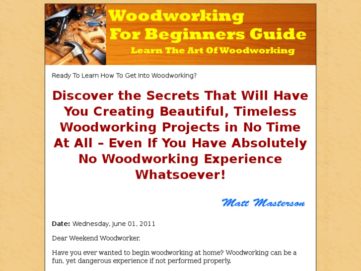 www.woodworkingforbeginnersguide.info