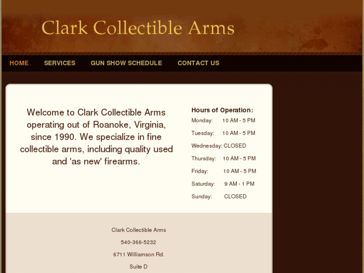 www.clarkcollectiblearms.com