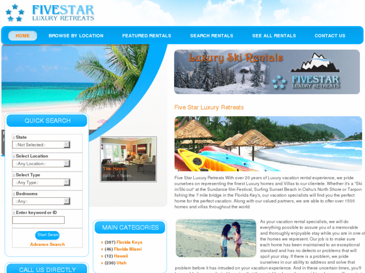 www.fivestarluxuryretreats.com