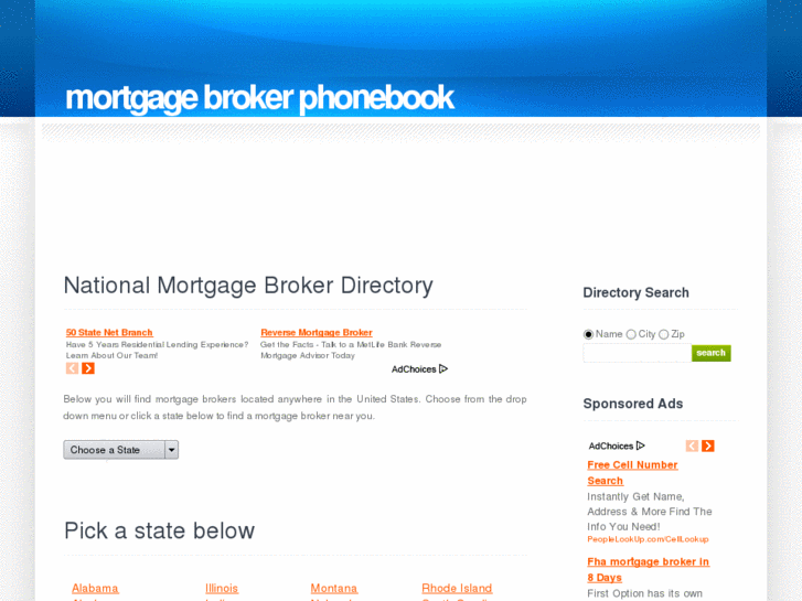 www.mortgagebrokerphonebook.info