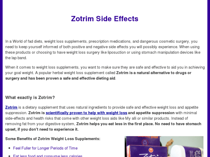 www.zotrimsideeffects.com