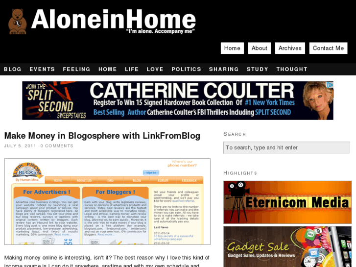 www.aloneinhome.com