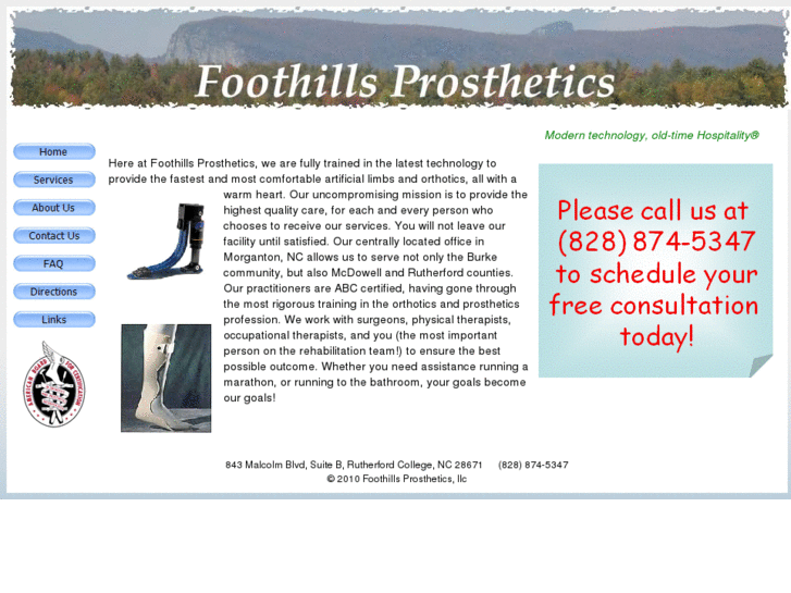 www.foothillsprosthetics.com