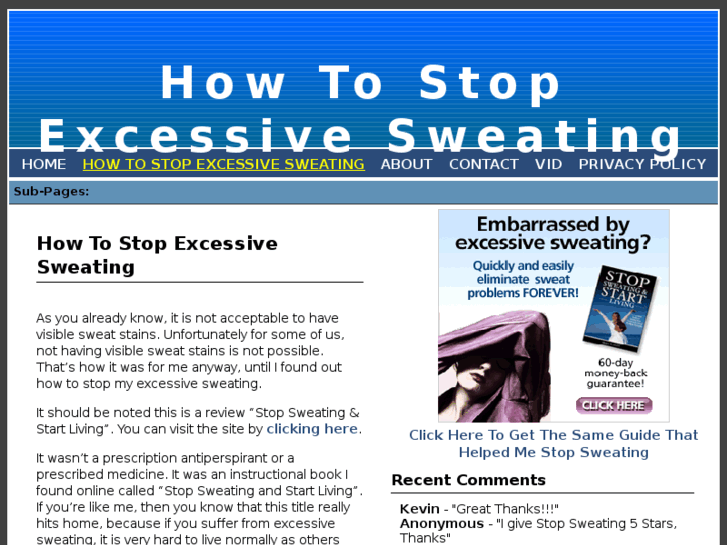 www.howtostopexcessivesweating.org