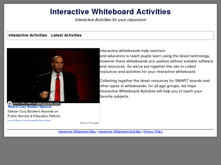 www.interactivewhiteboardactivities.com