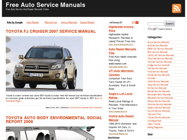 www.freeautoservicemanuals.com