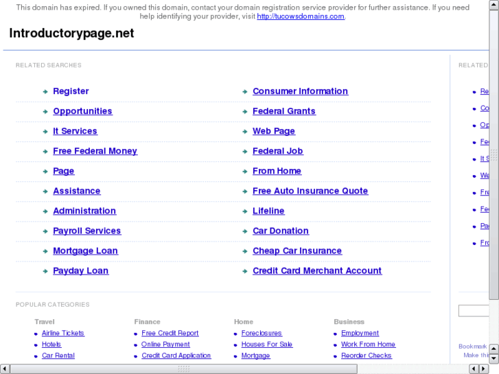 www.introductorypage.net
