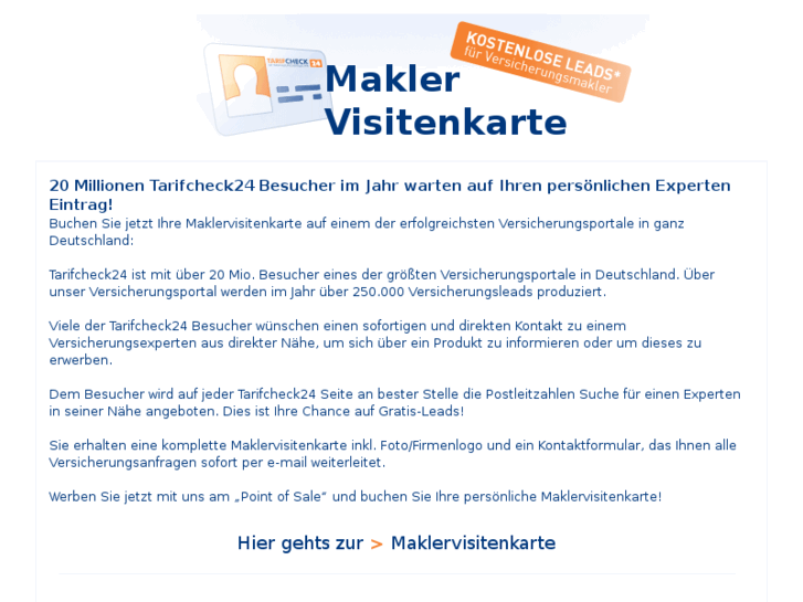 www.maklervisitenkarte.de