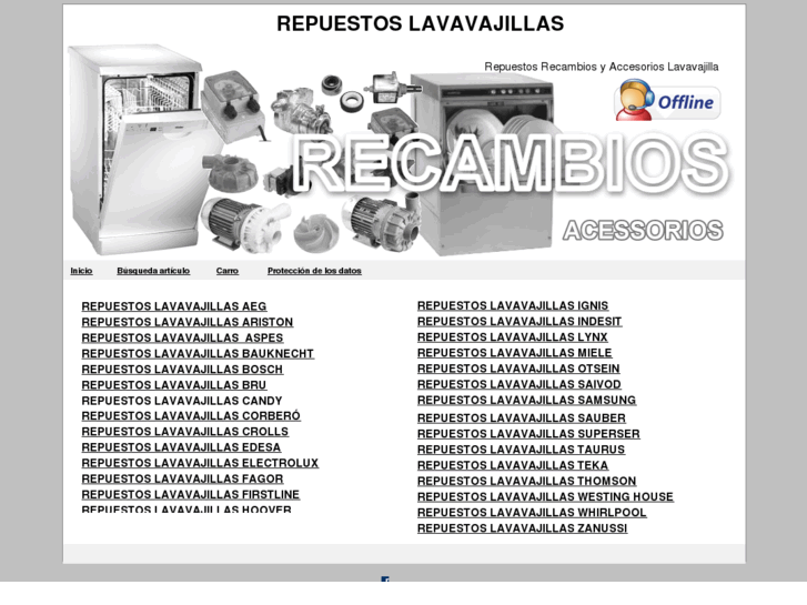www.repuestoslavavajillas.es