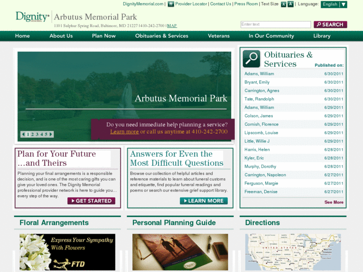 www.arbutusmemorialpark.com